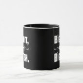 Grote Lok Groot Vis Grappige Visvangst Mok (Midden)