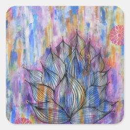 Grote Lotus Flower Sticker