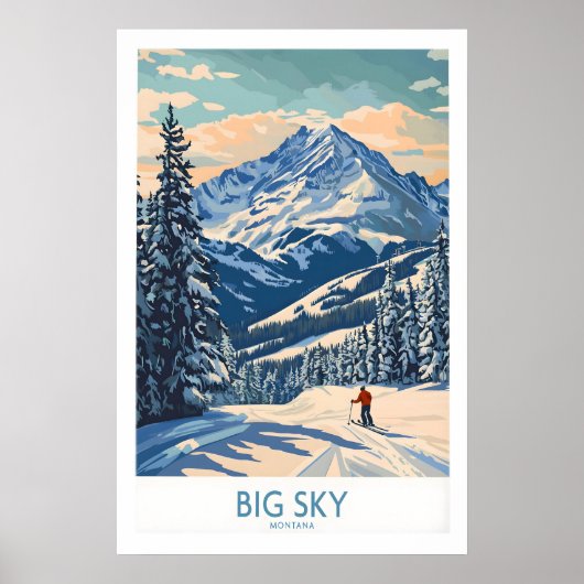 Grote lucht muurkunst print 1 (Voorkant)