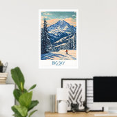 Grote lucht muurkunst print 1 (Thuiskantoor)