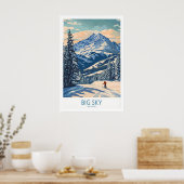 Grote lucht muurkunst print 1 (Keuken)