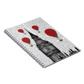 Grote luchtballonnen van Ben en Red Hot Air Notitieboek (Rechterzijde)