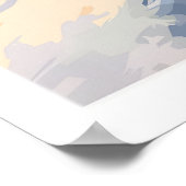 Grote luchtmuur Kunstposter - Ski Print 1 (Hoek)