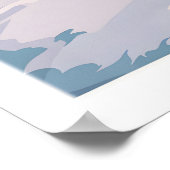 Grote luchtmuurkunst Ski Print 1 (Hoek)