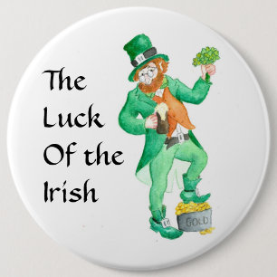 Grote "Luck of the Irish" Button