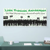 Grote Lyme-ziektebewustzijnsprotestbordbanner Spandoek (Beurs)