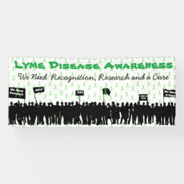Grote Lyme-ziektebewustzijnsprotestbordbanner Spandoek
