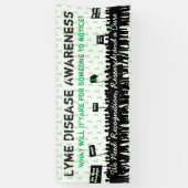 Grote Lyme-ziektebewustzijnsprotestbordbanner Spandoek (Verticaal)