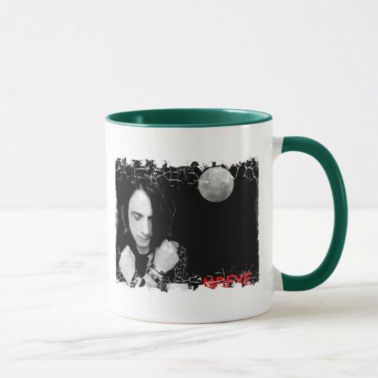 Grote Maan Noodlijdende Border Ringer Mok (Rechts)