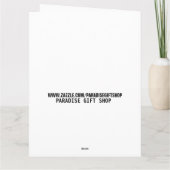 GROTE MAAR MEISJE OVERGEZICHTE BIRTHDAAGKAARTEN KAART (Achterkant)