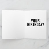 GROTE MAAR MEISJE OVERGEZICHTE BIRTHDAAGKAARTEN KAART (Binnen)