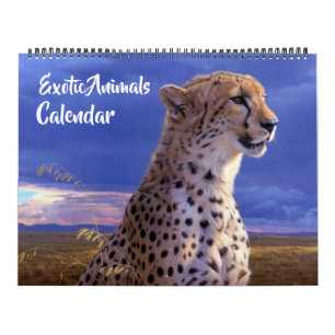 Grote Maat Exotische Dieren Kalender