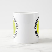 Grote Maat Gepersonaliseerde Tekst Pickleball Op M Koffiekop (Voorkant)
