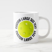 Grote Maat Gepersonaliseerde Tekst Pickleball Op M Koffiekop (Rechts)