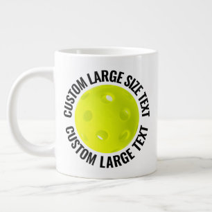 Grote Maat Gepersonaliseerde Tekst Pickleball Op M Koffiekop