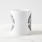 Grote Maat Gepersonaliseerde Tekst Reus Golf Mok 0 (Voorkant)