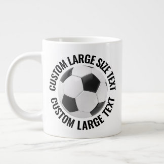 Grote Maat Gepersonaliseerde Tekst Voetbal Custom Koffiekop