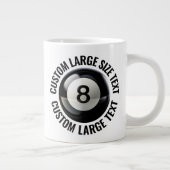 Grote Maat Gepersonaliseerde Tekst Zwembad 8 Bal A Koffiekop (Rechts)