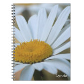 Grote madeliefbloem met accent notitieboek (Voorkant)