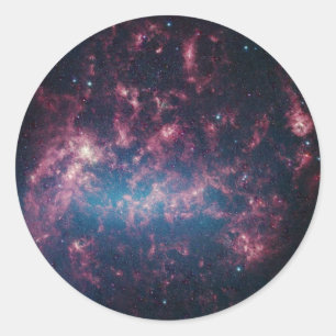Grote Magelhaense Wolk - Galaxy en Sterren Ronde Sticker
