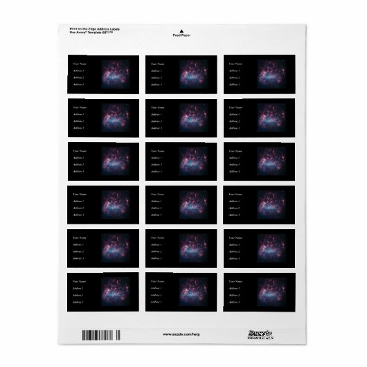 Grote Magellanic Cloud Etiket (Full Sheet)