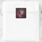 Grote Magellanic Cloud Superbubble in Nebula N44 Vierkante Sticker (Tas)