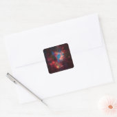 Grote Magellanic Cloud Superbubble in Nebula N44 Vierkante Sticker (Envelop)