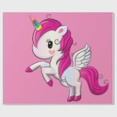Grote magische vliegende eenhoorn cadeaupapier (Vlak)