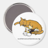 Grote magneet (ronde Kat Logo) (Voorkant / Achterkant)