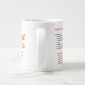 Grote magnetron Mok (pindakaas Mok cake recept) (Achterkant)