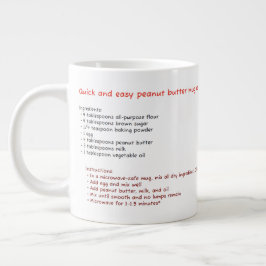 Grote magnetron Mok (pindakaas Mok cake recept)