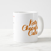 Grote magnetronbeker (Chocolade Keto Mug Cake Rece Koffiekop (Voorkant rechts)
