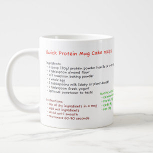 Grote magnetronbeker (Eiwitpoeder Beker Cake Recep Koffiekop