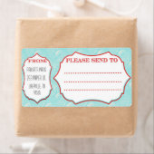 Grote mailinglabels Aqua Wave Etiket (Insitu)
