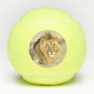 Grote majestueuze foto van wild dier tennisballen