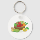 Grote mand met groenten sleutelhanger (Voorkant)