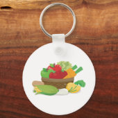Grote mand met groenten sleutelhanger (Voorkant)