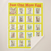 Grote mand nog maar één eitje sherpa deken (Voorkant)