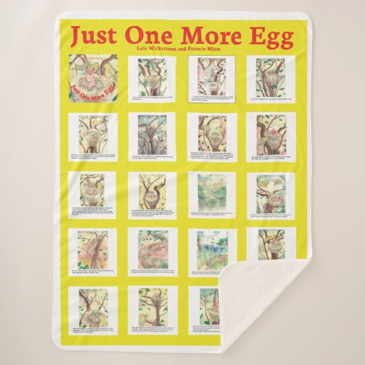 Grote mand nog maar één eitje sherpa deken (Voorkant)