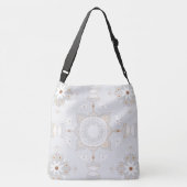 Grote, Mandala gepatenteerde Cross-Body Canvas tas (Achterkant)