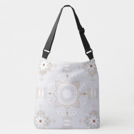 Grote, Mandala gepatenteerde Cross-Body Canvas tas