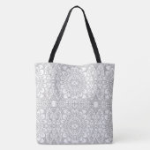 Grote, Mandala Patroon Schouder Canvas tas (Achterkant)