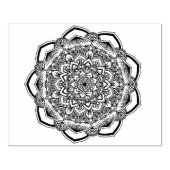 Grote Mandala Rubberstempel (Afrduk)