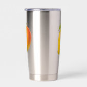 Grote Mango, Zoete Vrucht en Naam Geïsoleerde Drinkbeker (Rechts)