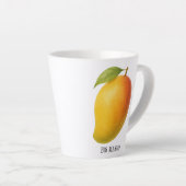 Grote Mango, Zoete Vrucht en Naam Latte Mok (Rechterhoek)