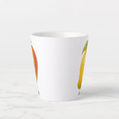 Grote Mango, Zoete Vrucht en Naam Latte Mok (Voorkant)