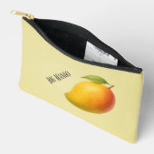 Grote Mango, Zoete Vrucht en Naam op Geel Etui (Open)