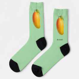 Grote Mango, Zoete Vrucht en Naam op Groen Sokken