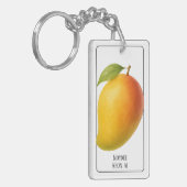 Grote Mango, Zoete Vrucht en Naam Sleutelhanger (Voorkant Links)