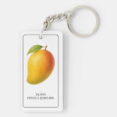 Grote Mango, Zoete Vrucht en Naam Sleutelhanger (achterkant)